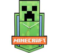 Minecraft Creeper Grande Orologio Da Parete 21" (50cm) A Batterie Verde