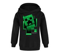 Minecraft Creeper Inside Felpa con Cappuccio Ragazzi (NS7515)