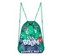Minecraft Creeper - Sacca da palestra, borsa da nuoto, borsa sportiva, zaino da palestra, zaino per scarpe, zaino sportivo, design Creeper con coulisse, verde, Mittelgroße