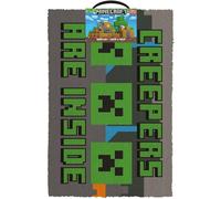 Minecraft Creepers Need Hugs Welcome Door Mat 60 X 40 Cm Coir Pvc Back