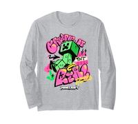 Minecraft Creepin It Real Creeper Approaching Graffiti Art Maglia a Manica