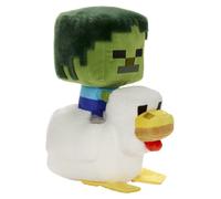Mattel Minecraft Peluche Zombie Pollo Jockey Giocattolo, Peluche da collezione, Bambola morbida da 20,3 cm ispirata al personaggio dei videogiochi