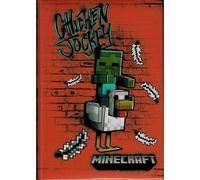 DIARIO MINECRAFT NON DATATO FORMATO STANDARD 12 MESI COLORE ROSSO