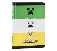 MINECRAFT - Diario Scuola Ufficiale Minecraft, Diario 12 Mesi per Bambini e Ragazzi, con Copertina Imbottita, 320 Pagine Colorate, Ideale per Scuola Elementare e Media, 13x17.8 cm