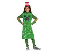 Disguise Costume ufficiale Creeper Minecraft da ragazza, costume da carnevale per bambini, costume da minecraft, costume da carnevale per compleanno M