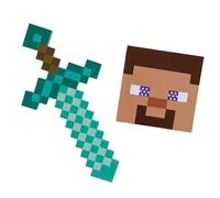 Disguise Minecraft Sword and Mask Costume Set, Official Minecraft Costume Accessories for Kids, One Size