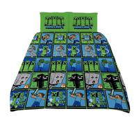 Minecraft Doppio Copripiumino Set, Birthday, Natale Regalo Merchandise Ufficiale