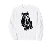 Minecraft Dungeons 2 Monochrome Brushstroke Art Creeper Felpa