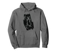 Minecraft Dungeons 2 Monochrome Brushstroke Art Creeper Felpa con Cappuccio