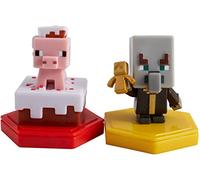 MINECRAFT EARTH - MINI FIGURE 2 PACK MAIALE + EVOCATORE CON SCAN GAME BOOST