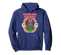 Minecraft Easter Spring Has Spawned Bunny Rabbit And Carrots Felpa con Cappuccio