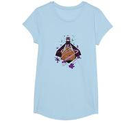 Minecraft Enderman Forced Perspective Maglietta, Ragazze, Celeste, XS