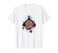 Minecraft Enderman Forced Perspective Maglietta, Uomo, Bianco, XXL