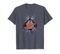 Minecraft Enderman Forced Perspective Maglietta, Uomo, Pervinca, XL