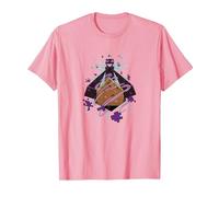 Minecraft Enderman Forced Perspective Maglietta, Uomo, Rosa, S