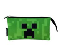 Minecraft Face triple pencil case