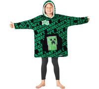 MINECRAFT Felpa Cappuccio Ragazzo Adolescenti, Felpe Oversize Creeper Soffice Coperte Indossabili, Gamer Regalo per Ragazzi (Verde/Nero)