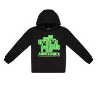 Minecraft Felpa con cappuccio da ragazzo Creeper, nero-verde, 134