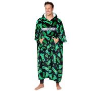 MINECRAFT Felpa Coperta con Cappuccio Uomo - Felpe Oversize di Pile Blanket Hoodie Taglia Unica Gamer Gadget Regalo