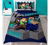 Minecraft Gioco Set Copripiumino Tende Cuscino Coperta Telo - Sold Separatamente