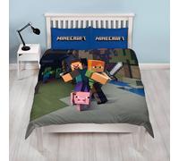 Minecraft Gioco Set Copripiumino Tende Cuscino Coperta Telo - Sold Separatamente