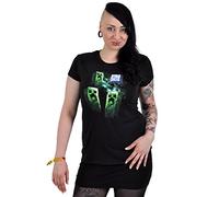 Minecraft GIRLIE Shirt Three Creeper Moon, Größe XL [Edizione: Germania]