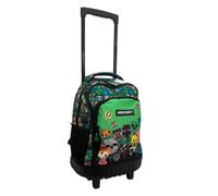Minecraft Grande Zaino Trolley con Ruote Scuola Elementare Bambino Ragazzo