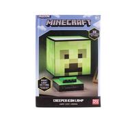 Minecraft Green Creeper Icon Lamp Lampada da comodino con paralume