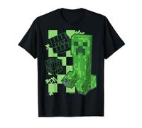 Minecraft KA-Boom! Creeper And TNT Pixel Art Maglietta