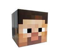 Minecraft Maschera di Steve, Cartone, Unisex, Bambini Adulti, Videogiochi