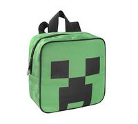 MINECRAFT - Mini Zainetto Con Spallacci Imbottiti E Regolabili, Vano E Tasca Frontale Con Zip - Zainetto Asilo, Cm 26x26hx11 - Verde