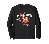 Minecraft Mooshroom Magic Mushroom Cow Pixel Hearts Maglia a Manica