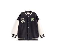 Minecraft Nero Creeper Giacca Varsity Ragazzi