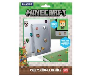 Minecraft Official Licensed Puffy Gadget Decals Laptop and Phone Case Stickers f