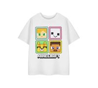 Minecraft Opzioni di maglietta grafica per ragazze | Build Create Explore Game - Maglia girocollo, Piazze, 9-10 Anni