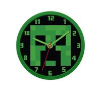 Minecraft Orologio da parete, design rotondo classico silenzioso, orologio per bambini, decorazione per bambini, regalo per bambini