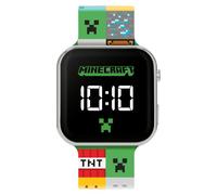 Minecraft Orologio da polso per bambini con LED digitale, multicolore, cinturino in silicone MIN4272, multicolore, Cinturino.