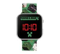 Minecraft Orologio LED con cinturino stampato verde MIN4230