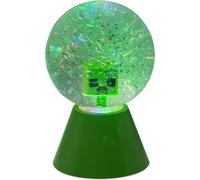 Paladone Minecraft Creeper - Palla di neve a LED con glitter, con licenza ufficiale, cambia colore, per bambini e ragazzi, prodotto da gioco, design compatto, verde
