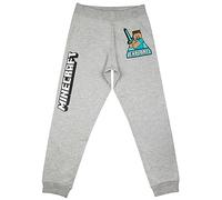 Minecraft Pantaloni da jogging da ragazzo, grigio., 152 cm