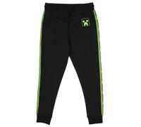 MINECRAFT - Pantaloni di Tuta per Ragazzi - 100% Cottone - Pantaloni di Tuta - Tuta Pantaloni di Tuta Neri - Pantaloni da Jogging Bambini - Merce età 11-12 Anni
