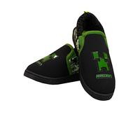 MINECRAFT Pantofole Bambino, Pantofole Da Casa Ragazzo Creeper, Ciabatte Bambino Gamer, Verde 30