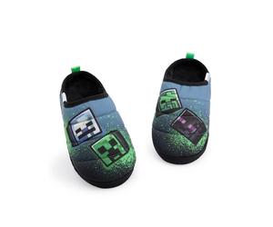 MINECRAFT Pantofole Stile Graffiti Slip-On per Ragazzi | Scarpe da Interno per Bambini | Calzature Multicolore per Ragazzi | Ciabatte da Interno Leggere per Bambini e Adolescenti