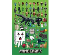 Minecraft Personaggi Poster King Misura 61x91.5 CM 61x91.4cm Nuovo Verde Art