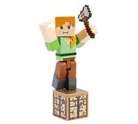 Minecraft Personaggio Articolato Alex da 8,25 cm, con Accessori, Giocattolo per Bambini 6+Anni, GCC12