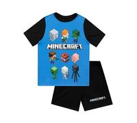 MINECRAFT Pigiama Gioco Pigiami Ragazzo | Pigiamone Corto per Ragazzi