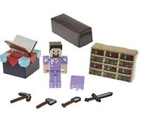 Minecraft - Playset Stanza per Incantesimi con Steve e Accessori con Funzione Cambia Colore Giocattolo per Bambini 6+Anni GYB62