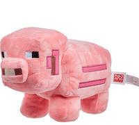 Minecraft Plush 8-in Pig Character Doll, Soft, Collectible Gift for Fans Age 3 a