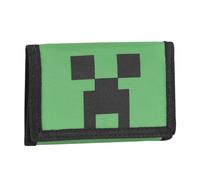 MINECRAFT - Portafoglio Ufficiale Minecraft con Pratica Chiusura in Velcro, Tasca Esterna e Scomparti Interni, Idea Regalo Bambini e Ragazzi, 13 x 9H x 2 cm