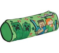 Minecraft - Portapenne Astuccio Triplo Borsellino Scuola e Asilo per Bambini e Ragazzi 22x12cm Creeper